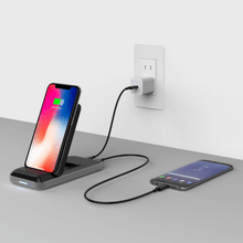 Load image into Gallery viewer, HyperJuice Wireless Charger Stand — Qi wireless charging stand for iPhone, Samsung, and all smartphones.