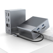 Load image into Gallery viewer, HyperDrive GEN2 12-Port USB-C Hub — 2X Speed & Power: Universal USB-C docking station for MacBook, Chromebook, and PC