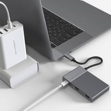 Load image into Gallery viewer, HyperDrive GEN2 6-Port USB-C Hub — 2X Speed & Power: Universal USB-C docking station for MacBook, Chromebook, and PC