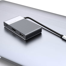 Load image into Gallery viewer, HyperDrive GEN2 6-Port USB-C Hub — 2X Speed & Power: Universal USB-C docking station for MacBook, Chromebook, and PC