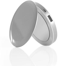Load image into Gallery viewer, Pearl 3000mAh — Makeup mirror portable charger for iPhone, Samsung, and Android.