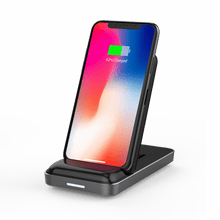 Load image into Gallery viewer, HyperJuice Wireless Charger Stand — Qi wireless charging stand for iPhone, Samsung, and all smartphones.
