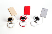 Load image into Gallery viewer, Pearl 3000mAh — Makeup mirror portable charger for iPhone, Samsung, and Android.
