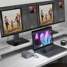 Load image into Gallery viewer, HyperDrive GEN2 12-Port USB-C Hub — 2X Speed &amp; Power: Universal USB-C docking station for MacBook, Chromebook, and PC
