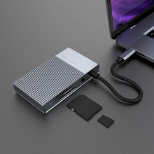 Load image into Gallery viewer, HyperDrive GEN2 6-Port USB-C Hub — 2X Speed &amp; Power: Universal USB-C docking station for MacBook, Chromebook, and PC
