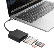 Load image into Gallery viewer, HyperDrive USB-C Pro Card Reader — for UHS-II microSD, SD 4.0, CFast card
